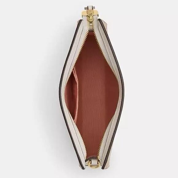 NWT COACH Slim Signature Canvas Crossbody Bag with Floral CBA71 - Picture 9 of 9